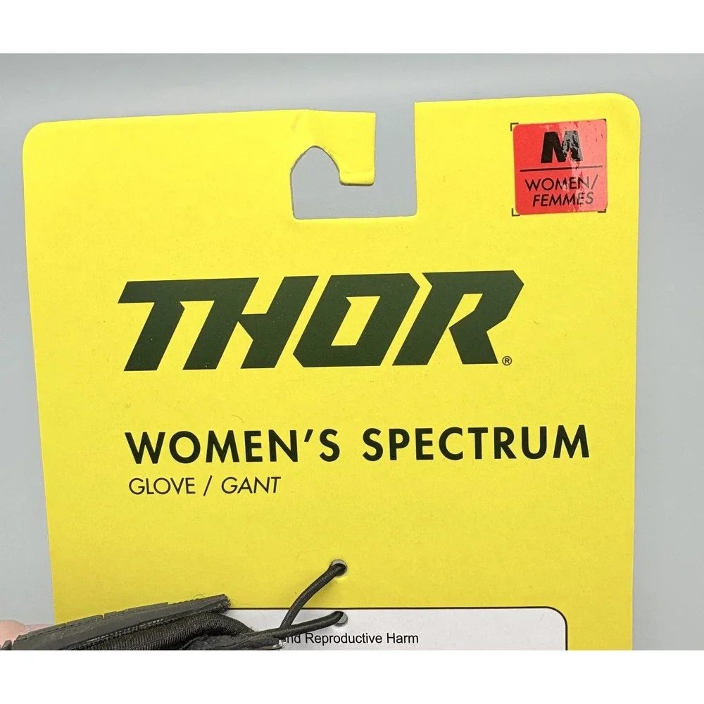 Thor Women's Spectrum Gloves Size M Black 3331-0196‎ New